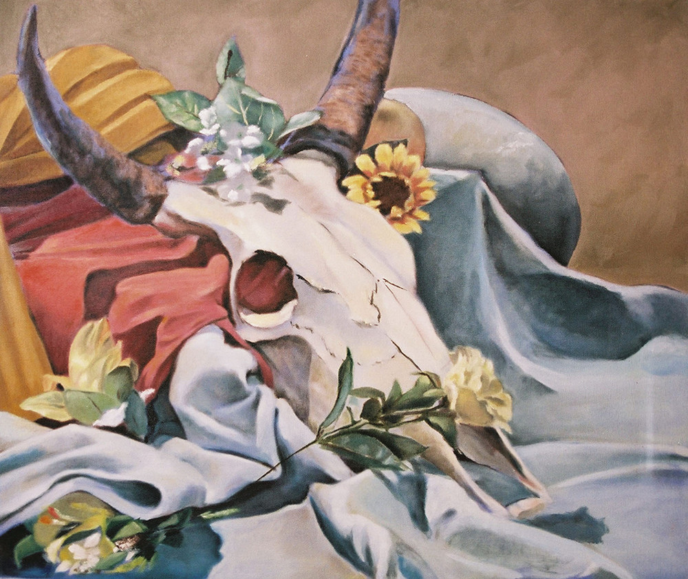 Still Life with Cow Skull