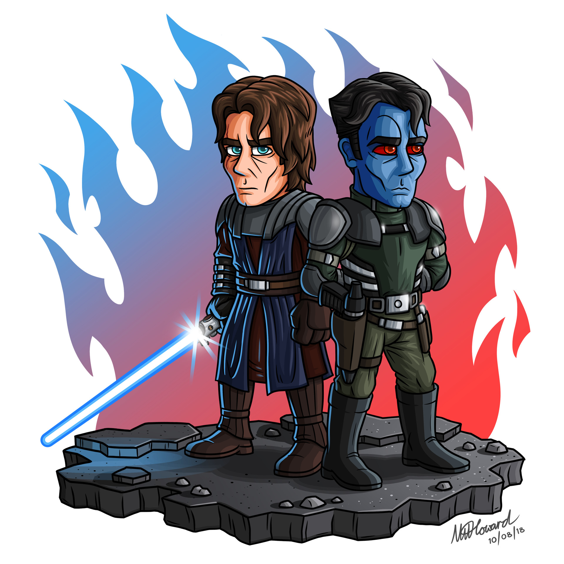 Artstation Anakin Skywalker Thrawn Nathaniel Howard