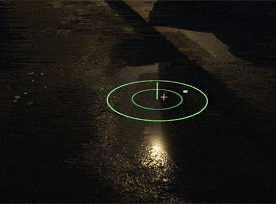 puddle vertex painting using Flatten normals node and low Roughness.