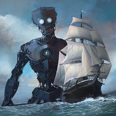 Alejandro burdisio barcos y robot x 5