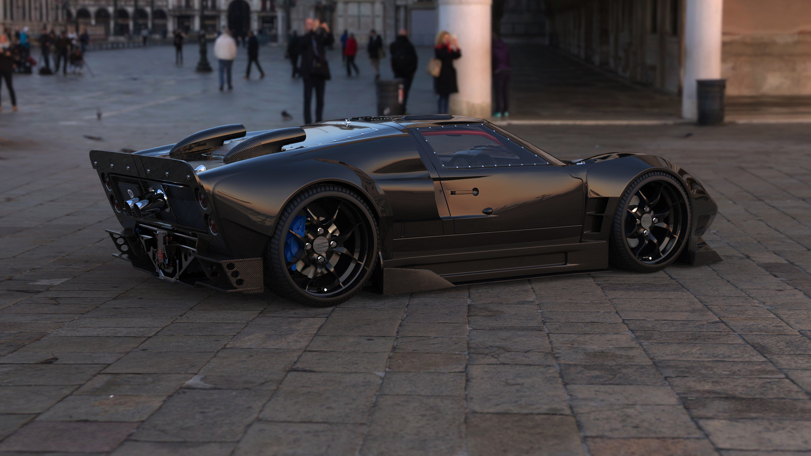 Ford gt черный