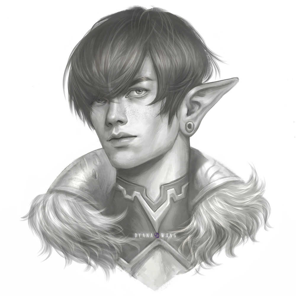 гилморн эльф. елф принц. принц эльфов арт. мужчина арт. гуанжиан хуанг.