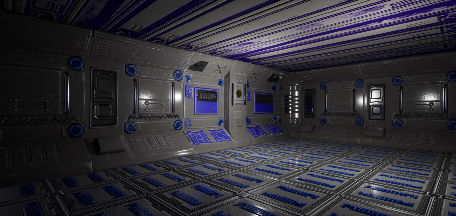 ArtStation - Sci_fi_corridor interior.