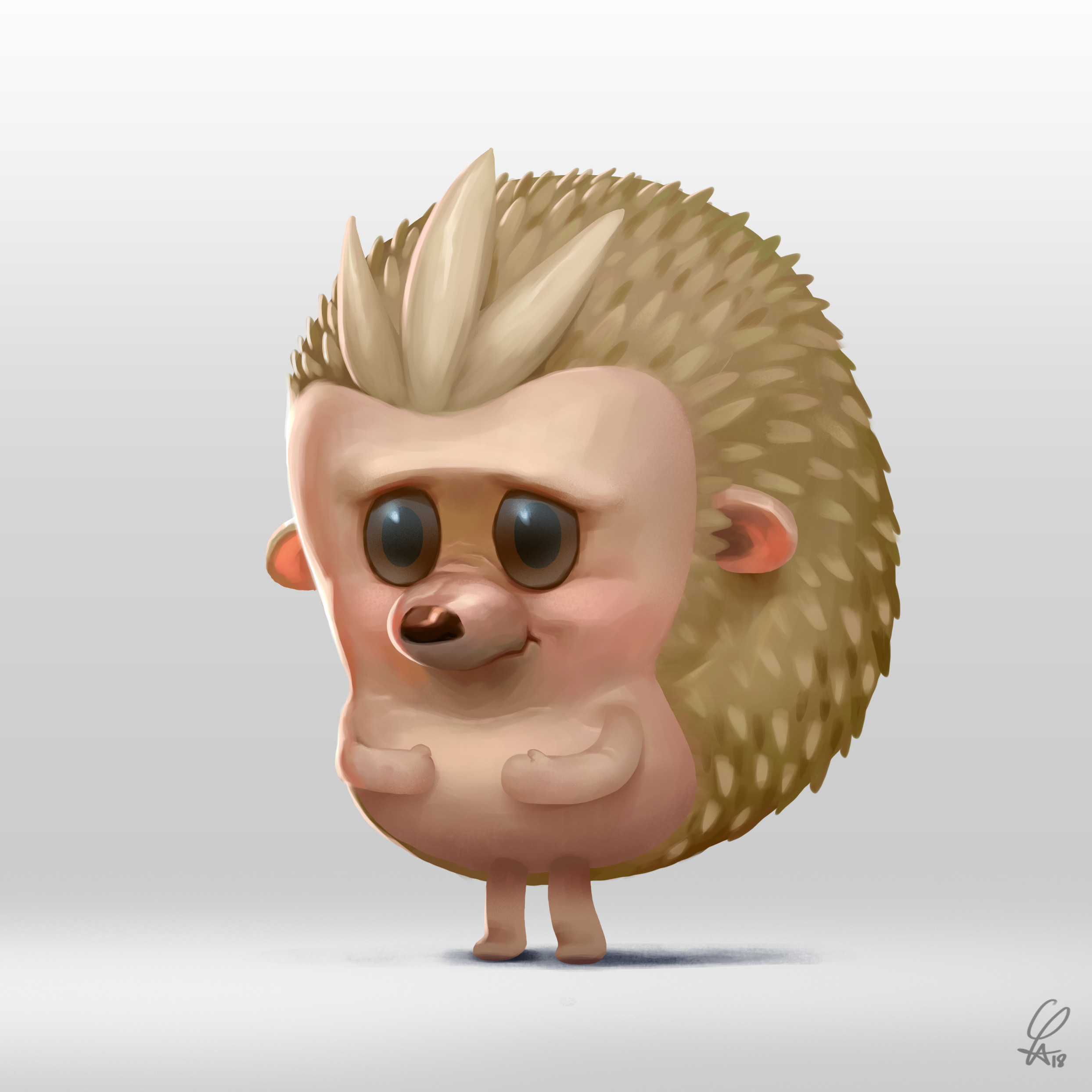 Artstation Hedgehog 1 Le Long