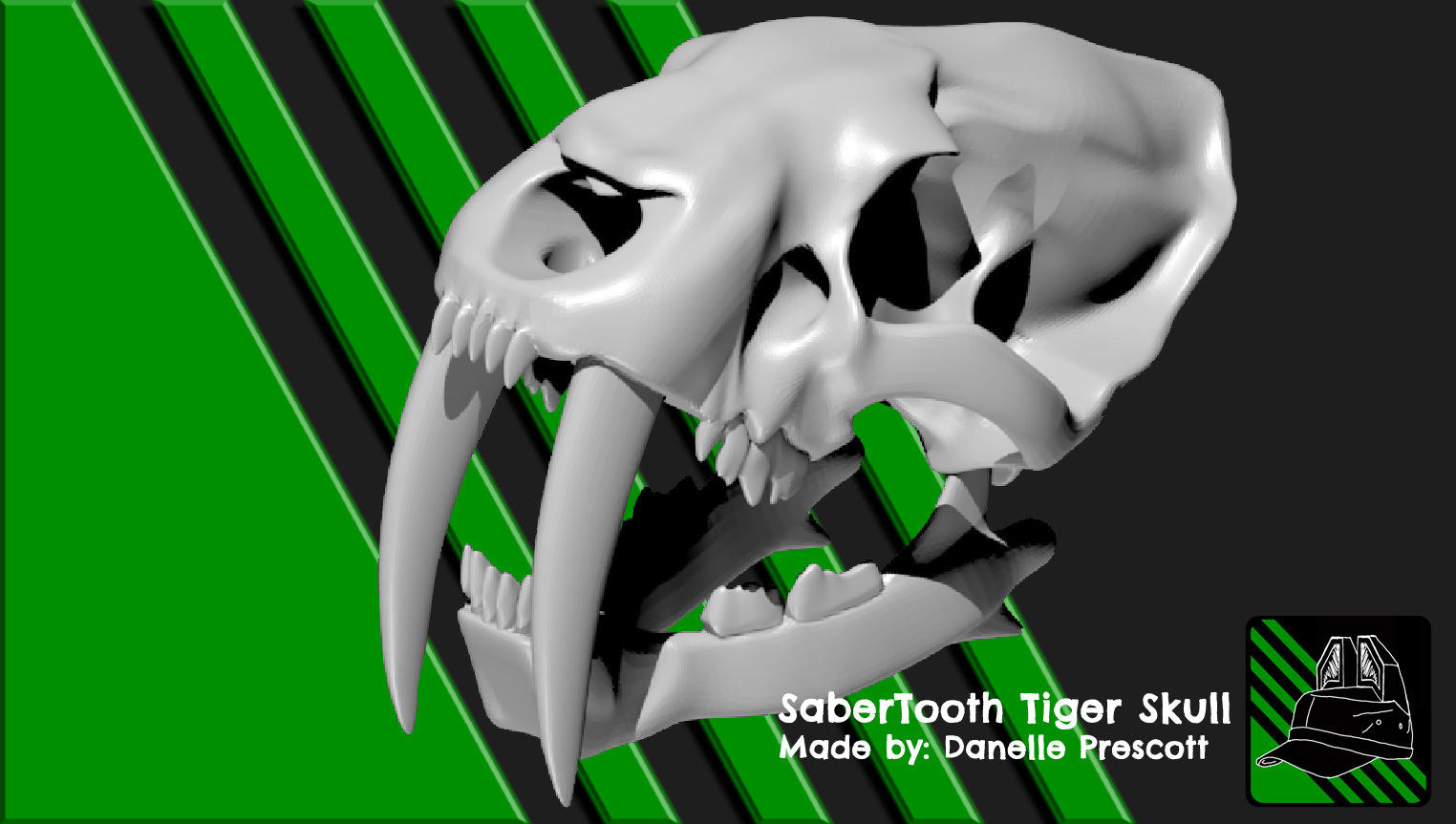 Artstation Saber Tooth Tiger Skull For 3d Print Danelle Prescott
