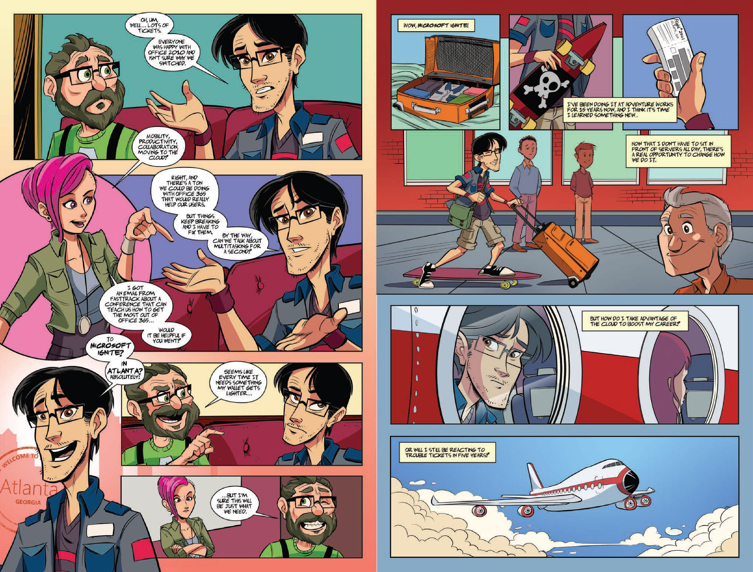 Spread from #7, "IT Pro Power Up!" 