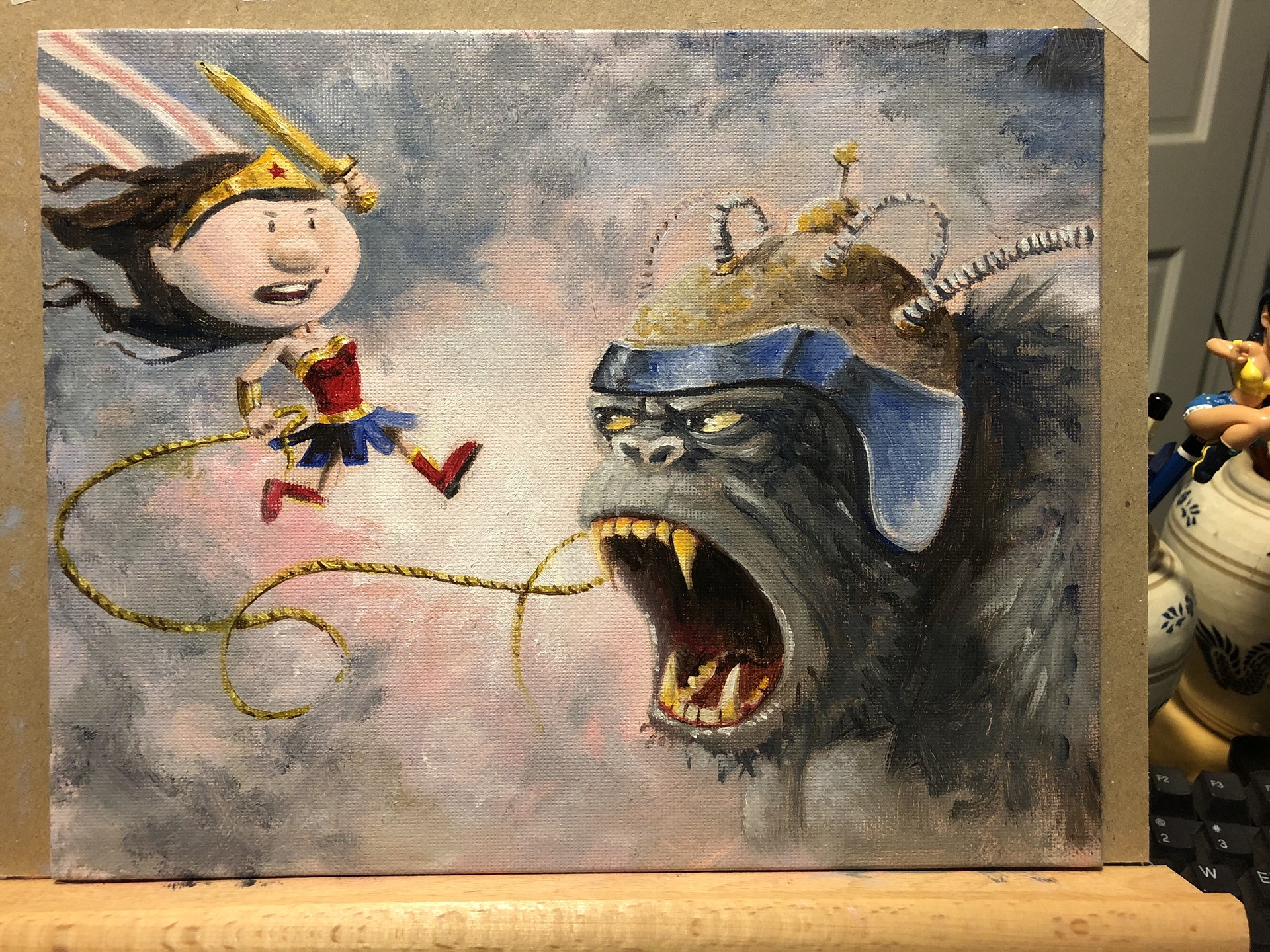 wonder woman rabbit vs gorilla grodd