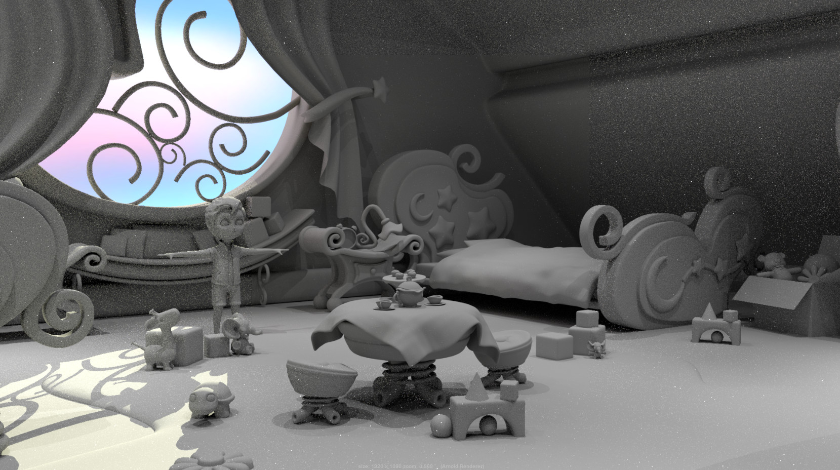 Artstation 3d Rhymes Kids Room Model Heba Fahmi