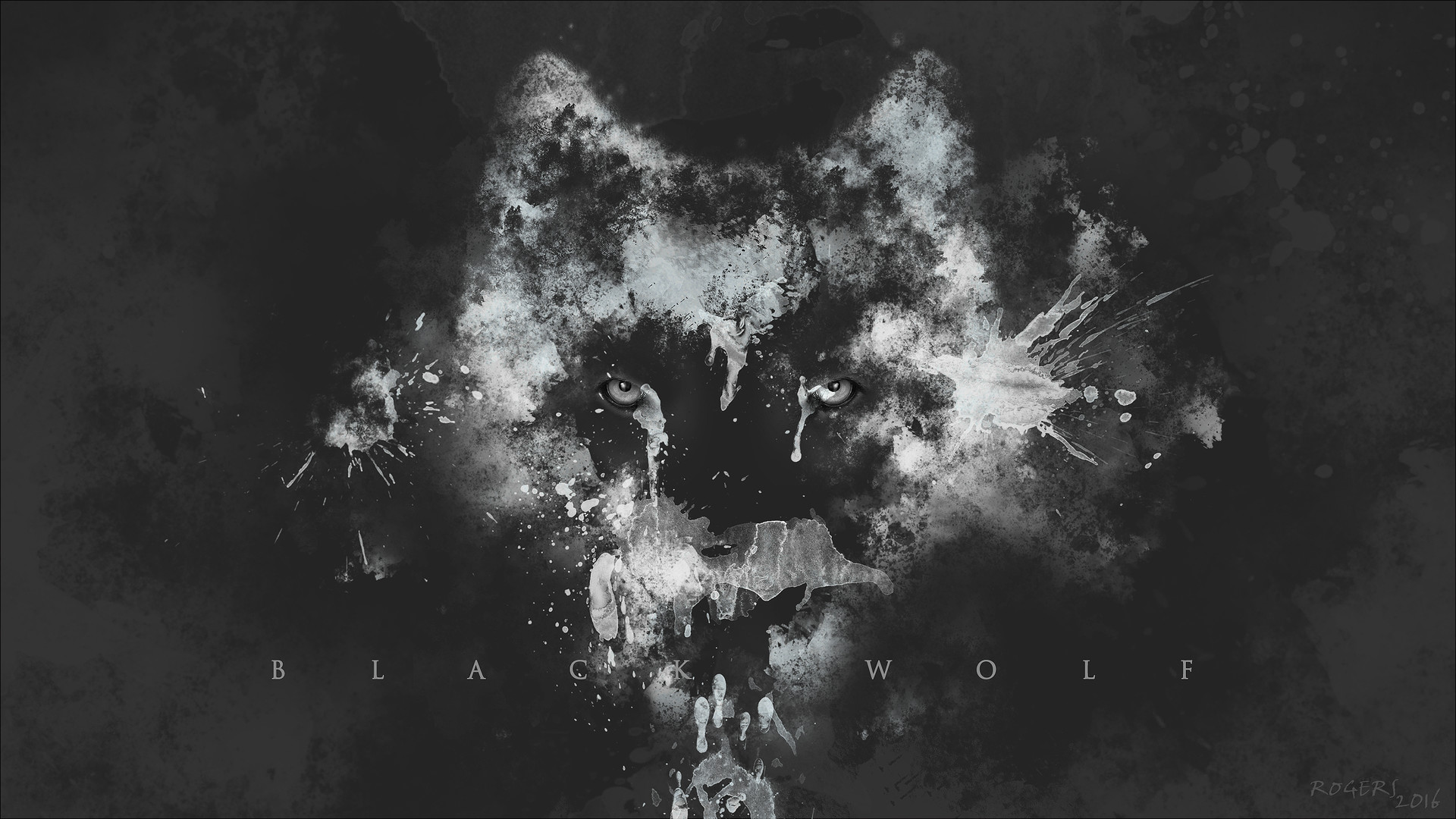 Artstation Abstract Cyber Wolves Red Rogers