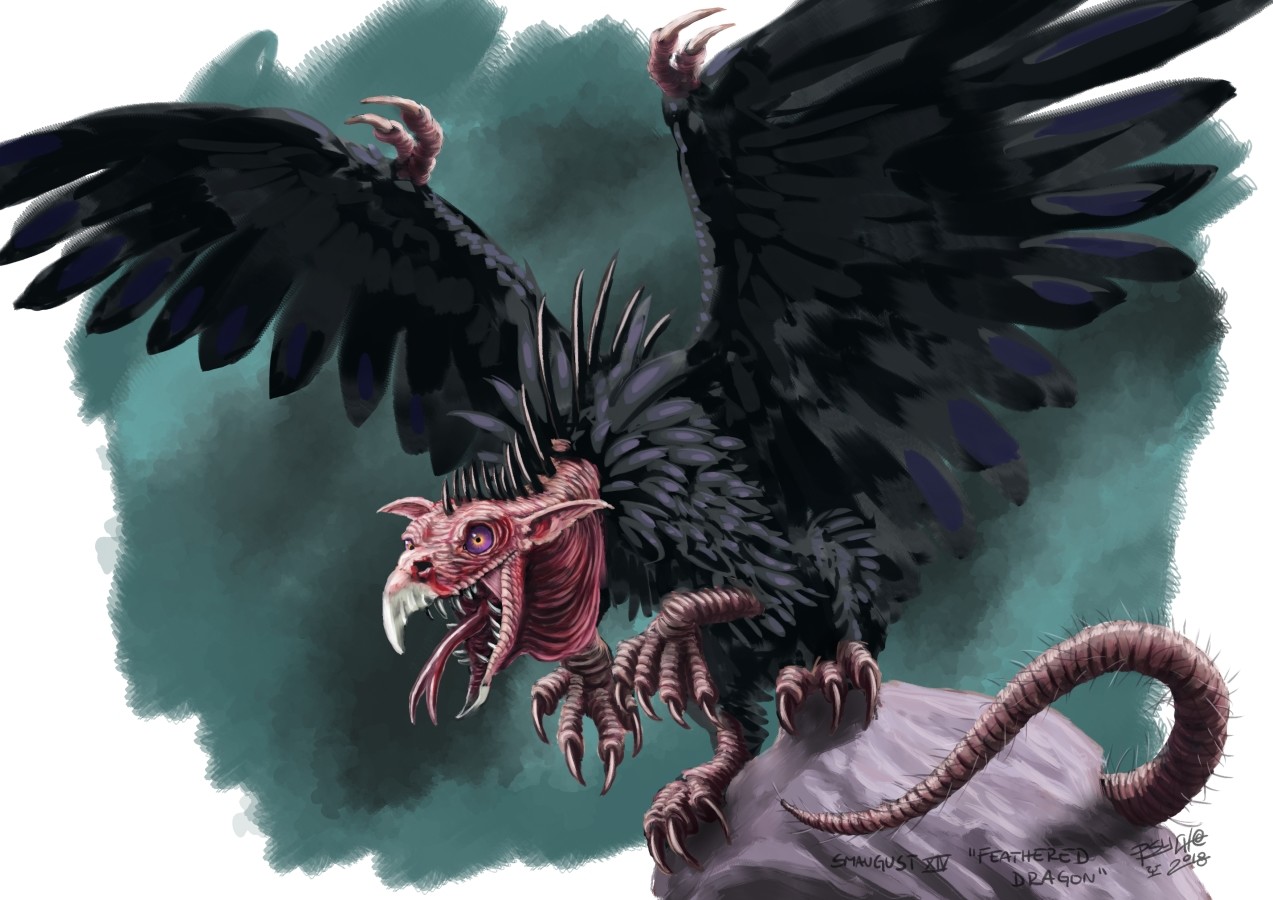 Smaugust 14 "Feathered Dragon"