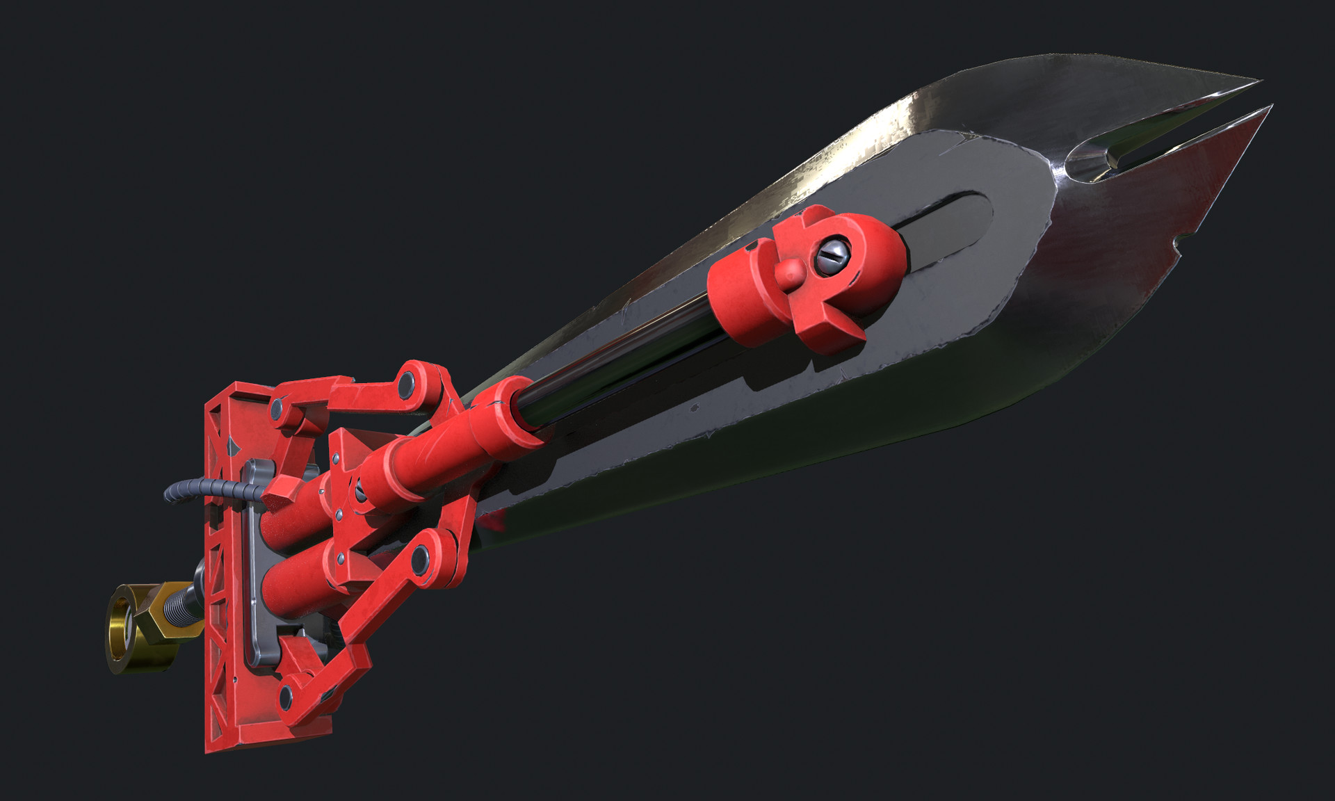 Artstation Fortnite Hydraulic Sword Alexandr Goryushin - hidraulic swort fortnite fanart