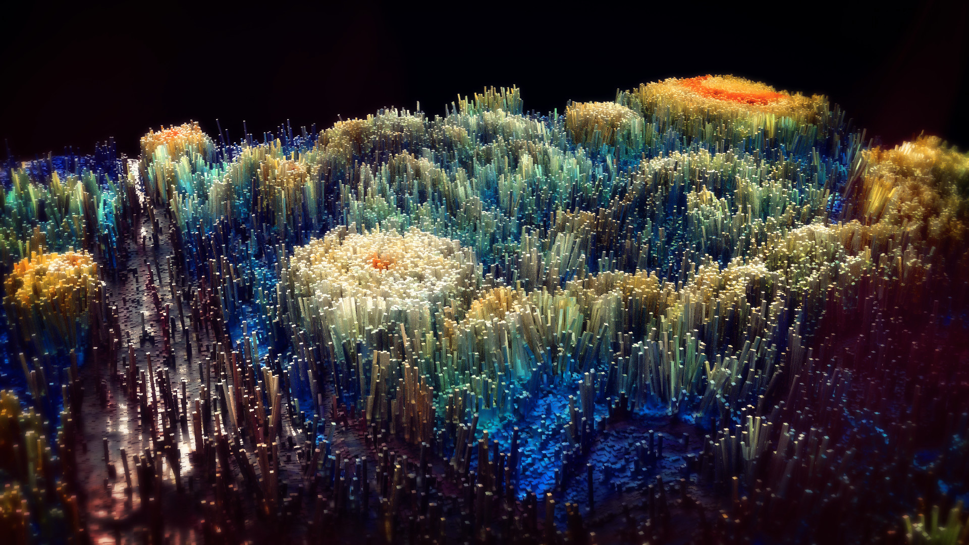 Artstation Van Gogh Starry Night Abstract Vfx Giuseppe Gambera