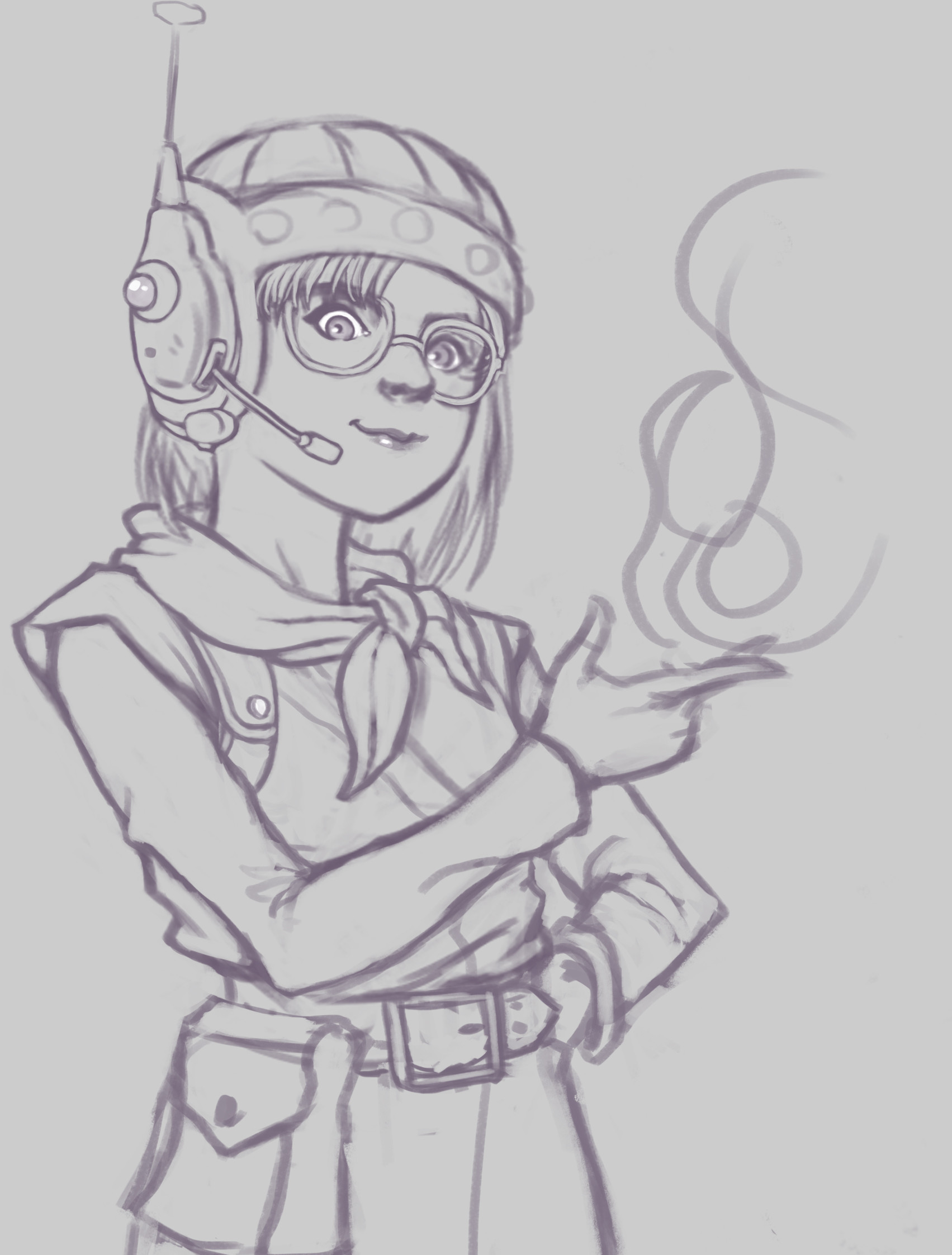 Artstation - Lucca Form Chrono Trigger Sketch
