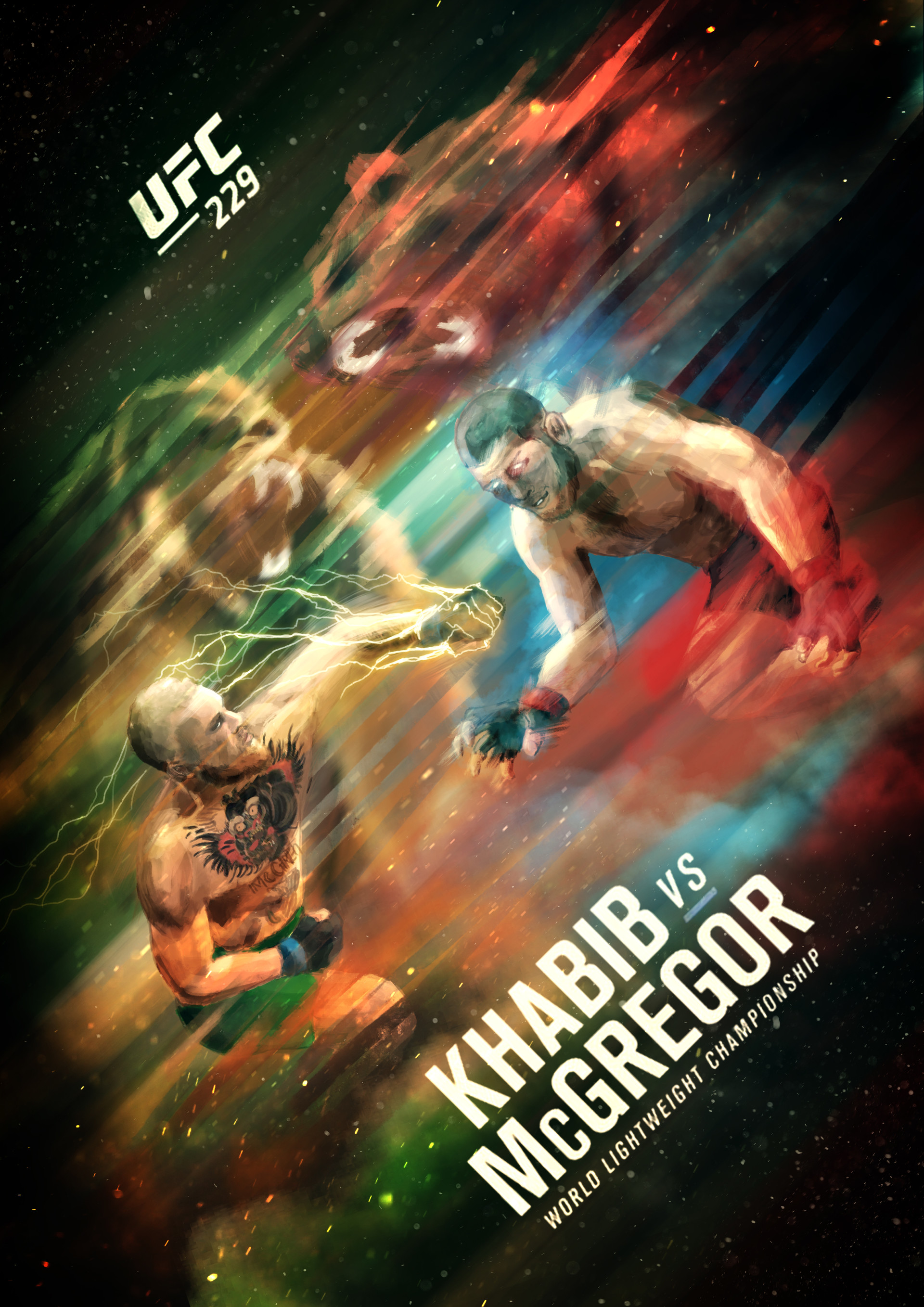 Artstation Khabib Mcgregor Ufc 229 Ryan Wai Kin Lam