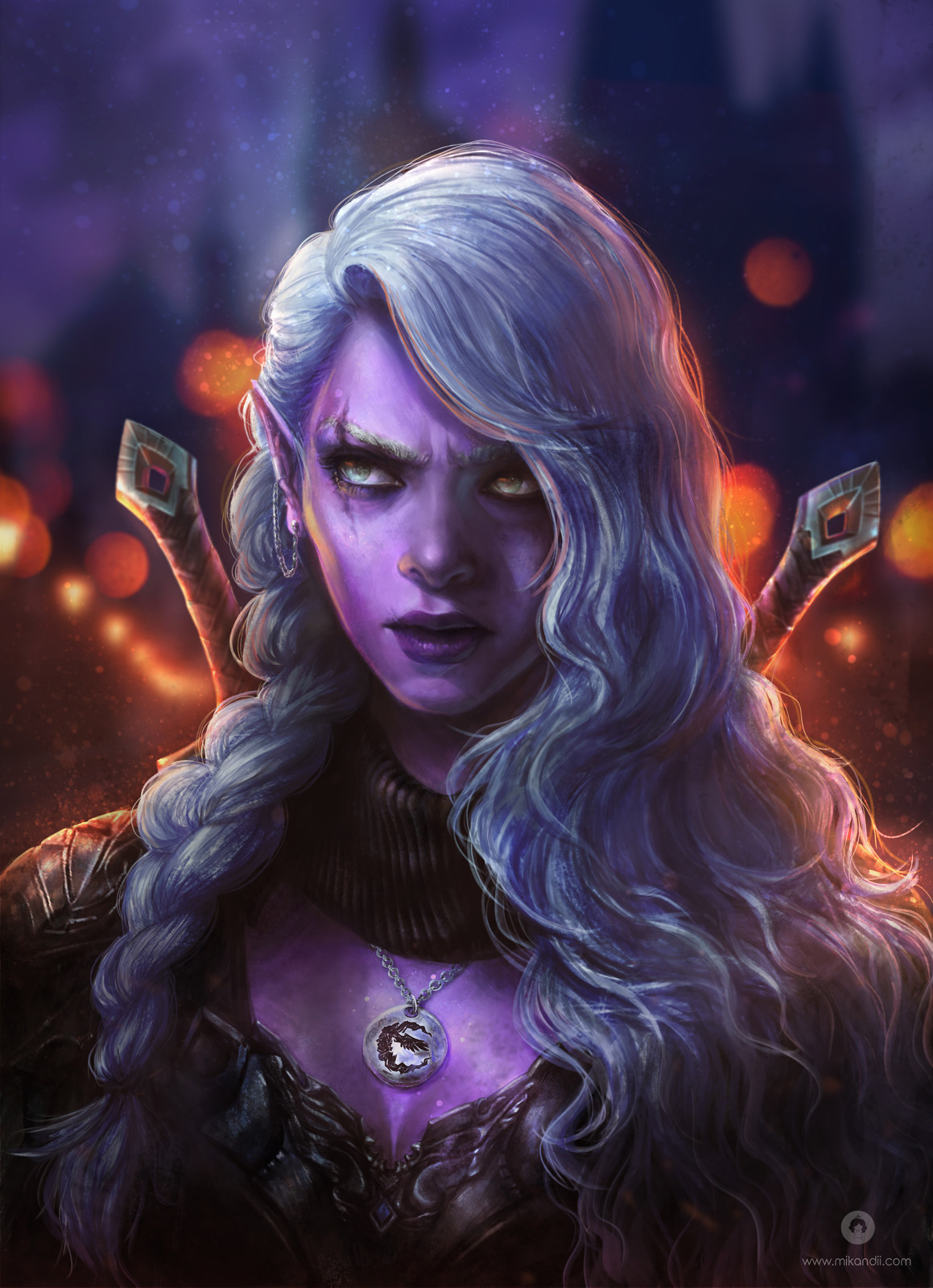 pics Drow Woman 5E artstation drow rogue ameera sheikh