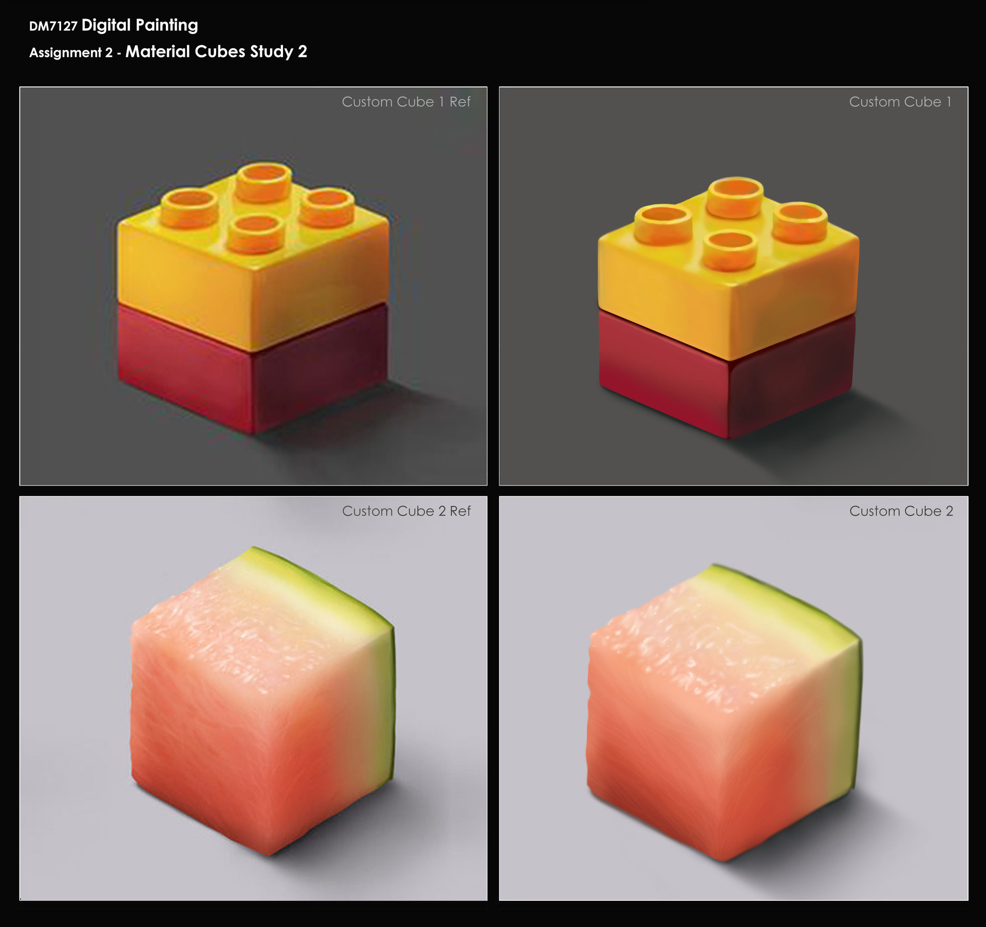 ArtStation Digital Painting Material Cubes