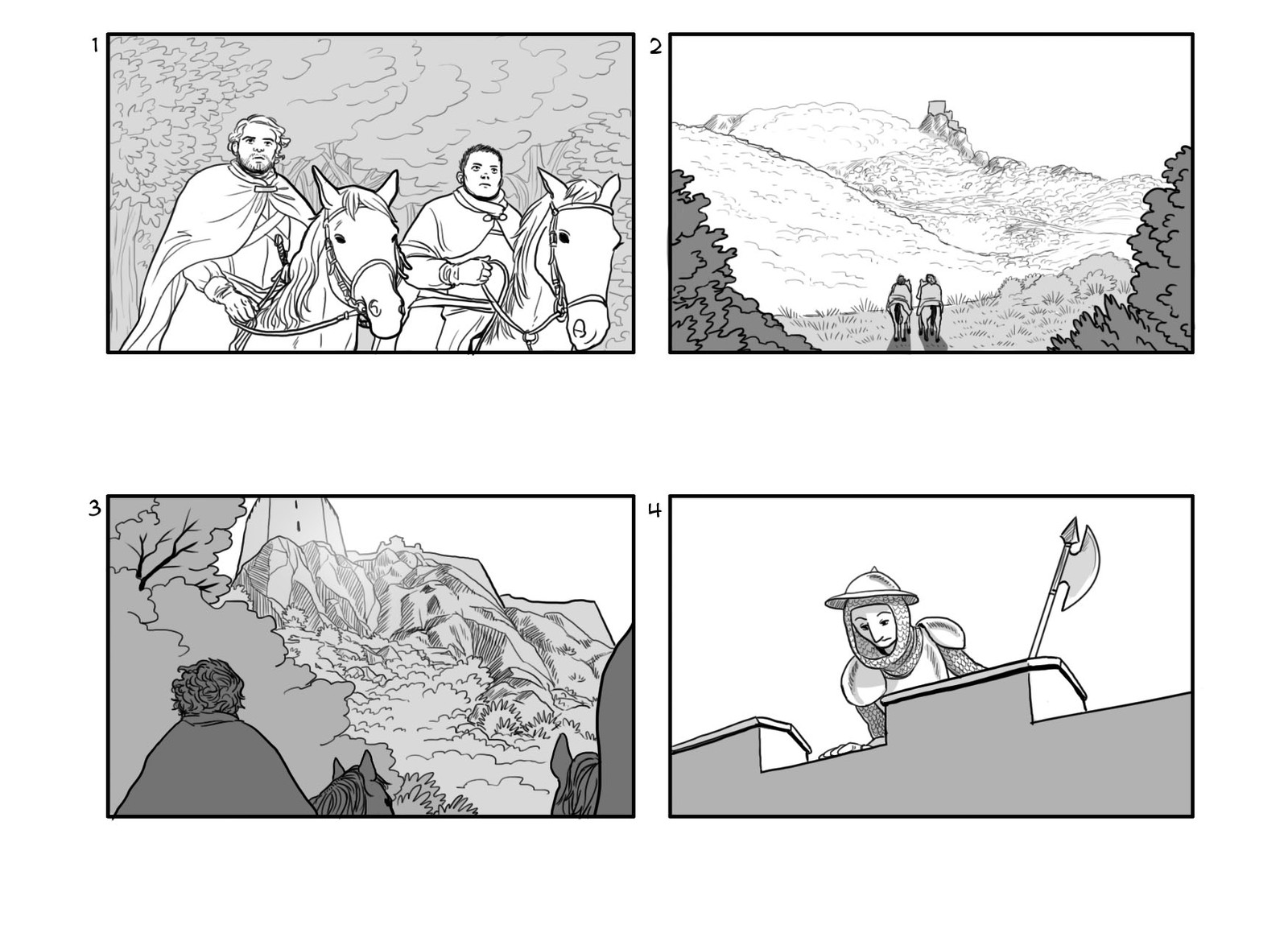 Storyboard made for a web video for the Occitanie region/county in France
- Page 1 - (In French)