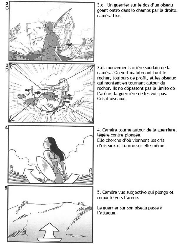 Storyboard for a Fantasy short. Live action with 3D Backgrounds
- Page 2 - (In French)