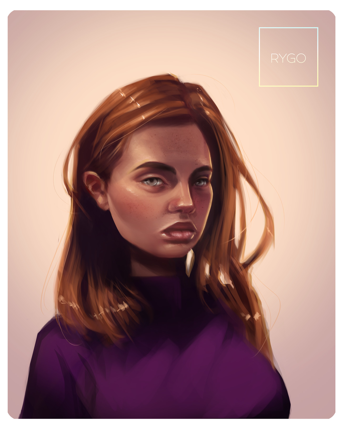 Artstation Red Haired Girl Go Draw Rygo