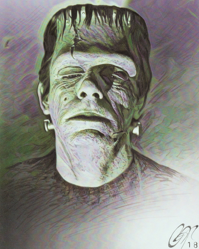 Frankenstein Lithophane Night Light Glenn Strange 