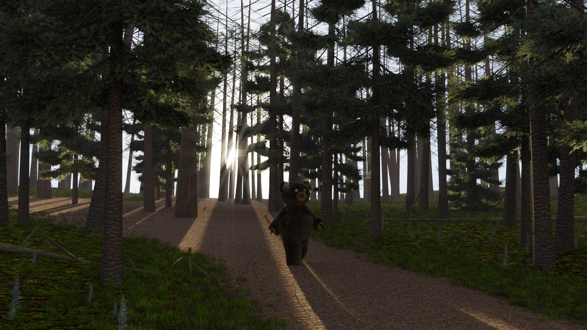 ArtStation - Scene: Bear in Forest