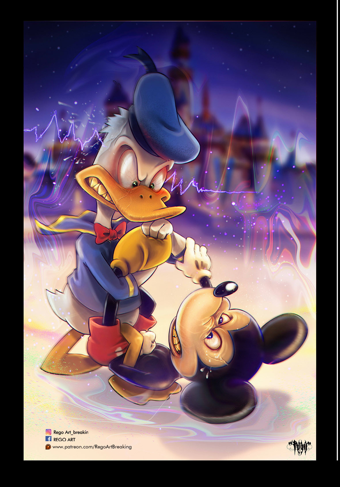 ArtStation Mickey vs Donald (sommision) lml