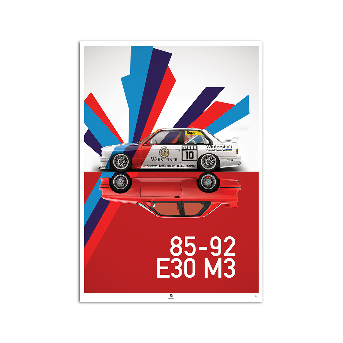 Lubor Zelinka - BMW E30 M3 poster series