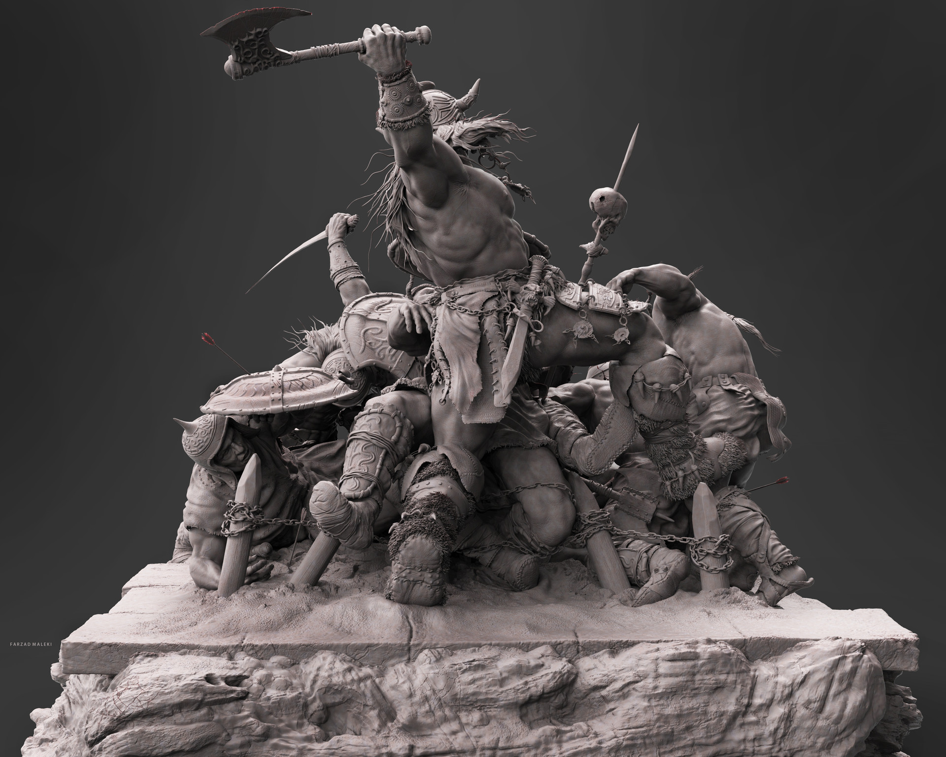 Artstation Conan The Destroyer Farzad Maleki