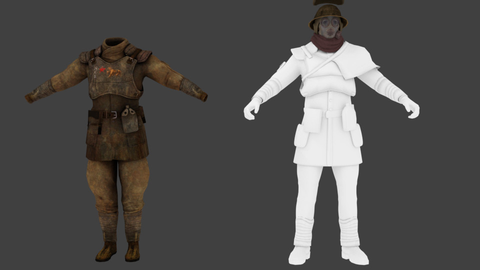 Comparison to Outfit model from New Vegas 1