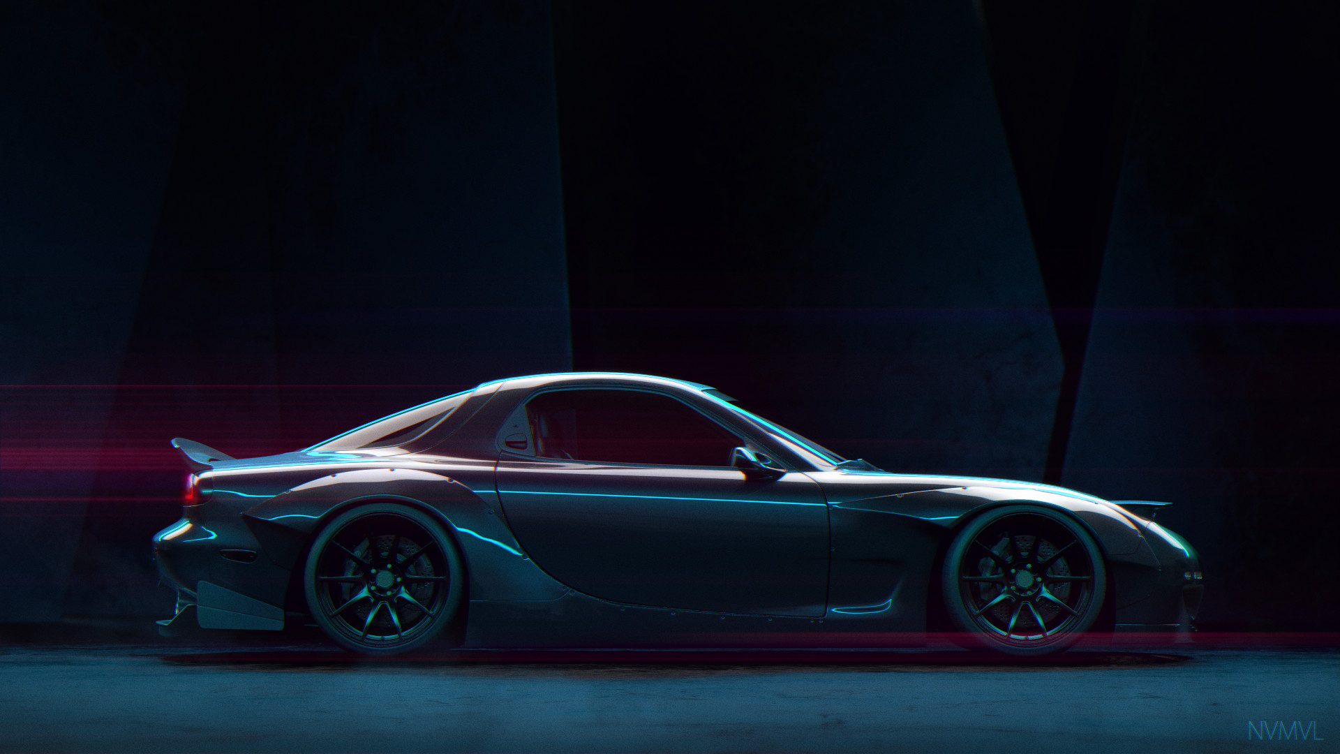 Artstation Side View Of Rx7