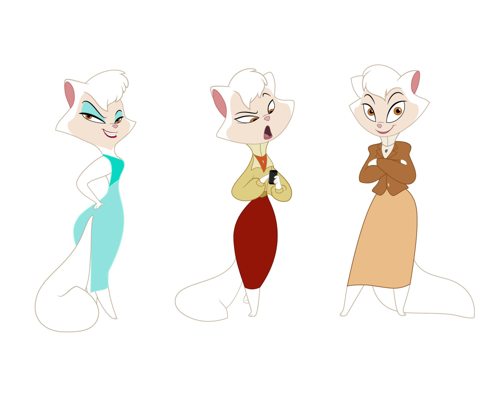 Some poses of Sawyer from Cats Donâ€™t Dance. 