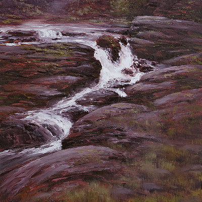 Waterfall - for sale 15.7 x 19.6"