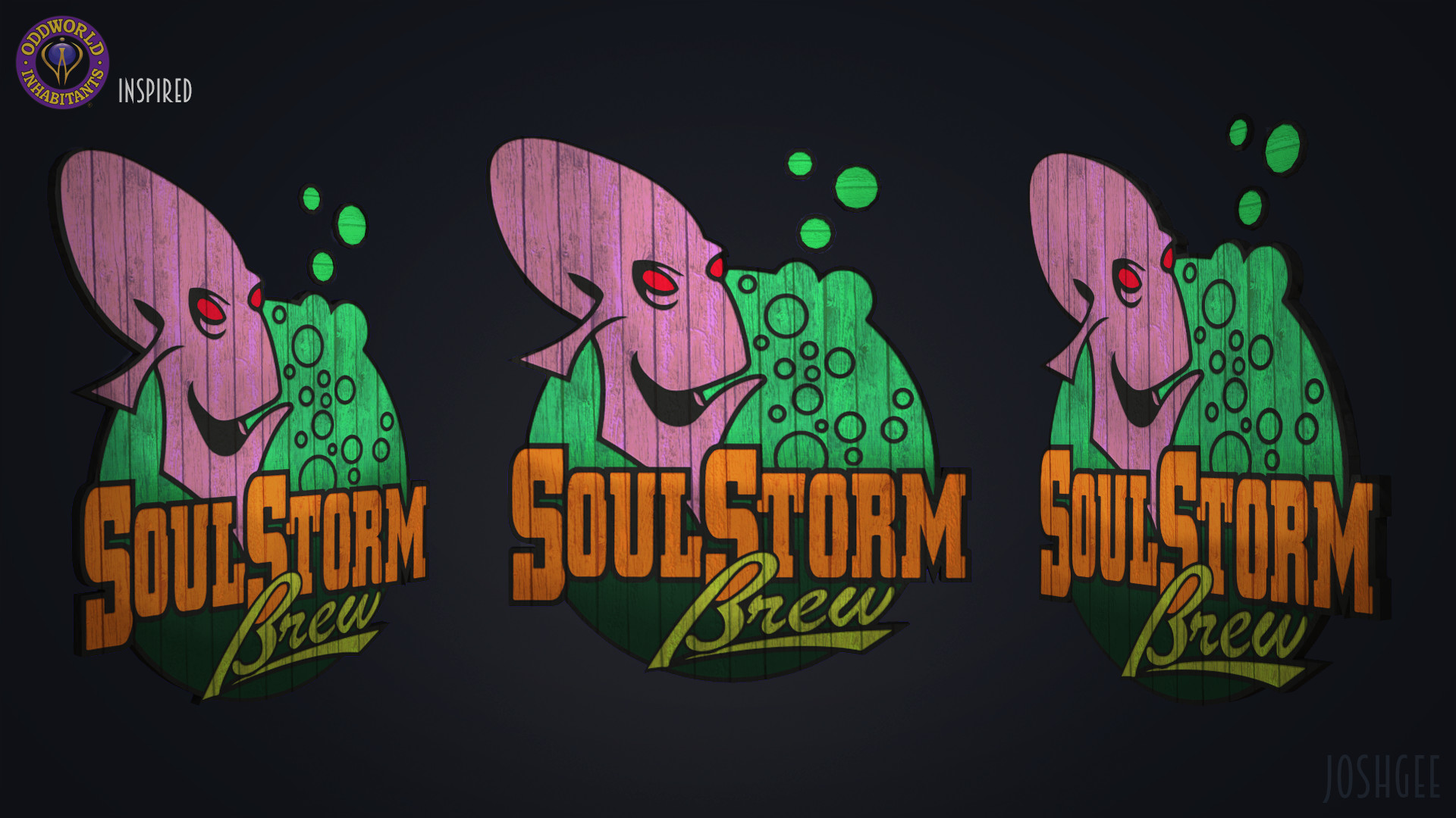 Josh Gee - Oddworld SoulStorm Brew Sign [Fan Art]