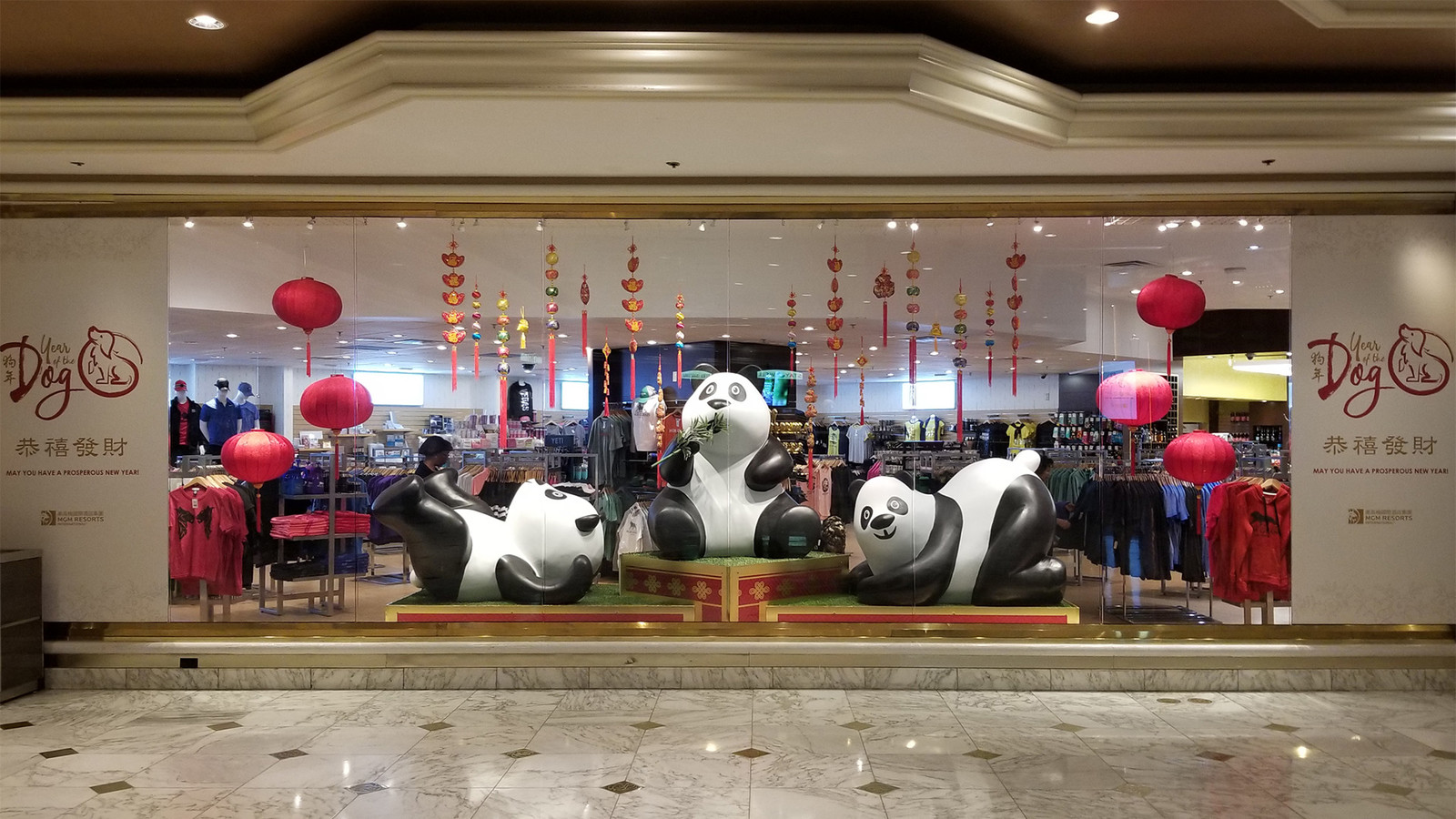 3 Pandas in the Gift Shop and Graphic Signage