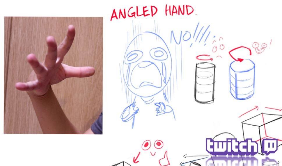TB Choi - How to draw hand on Twitch :)