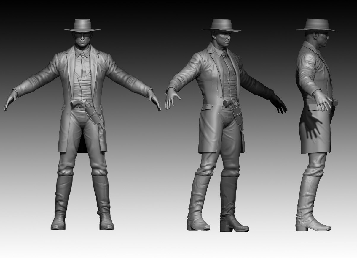 ArtStation - Lee Van Cleefe from a Few Dollars More