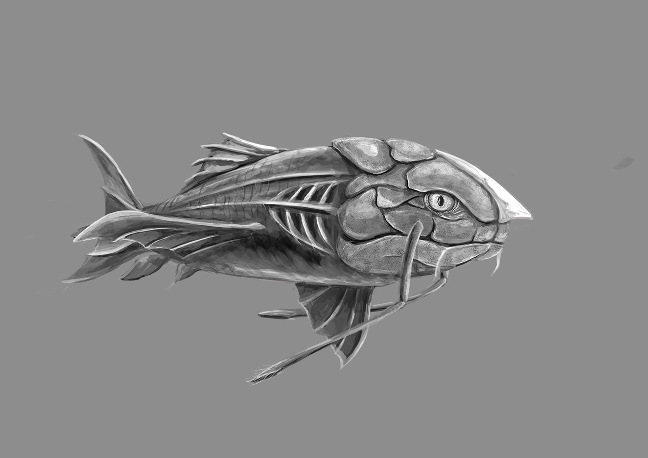 Artstation Taggo Small Alien Fish Creature Concept Art David Moretto