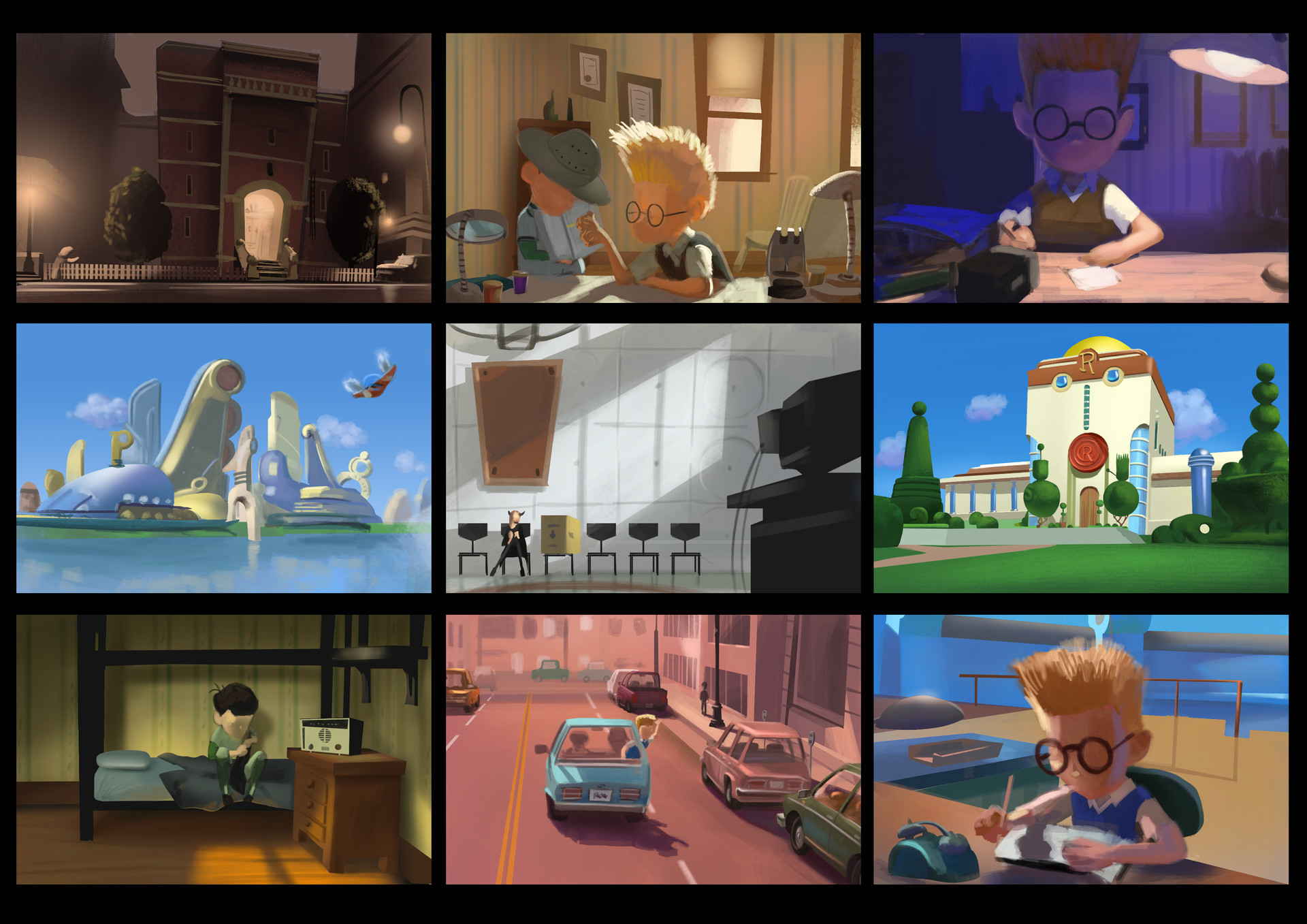 Tigor Boraspati Color key study Meet the Robinsons