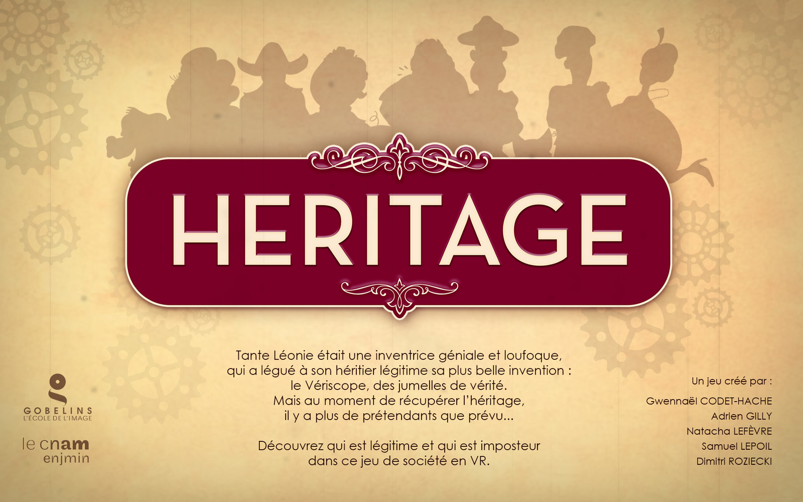 Heritage is a board game in VR, for 4 to 9 players.
