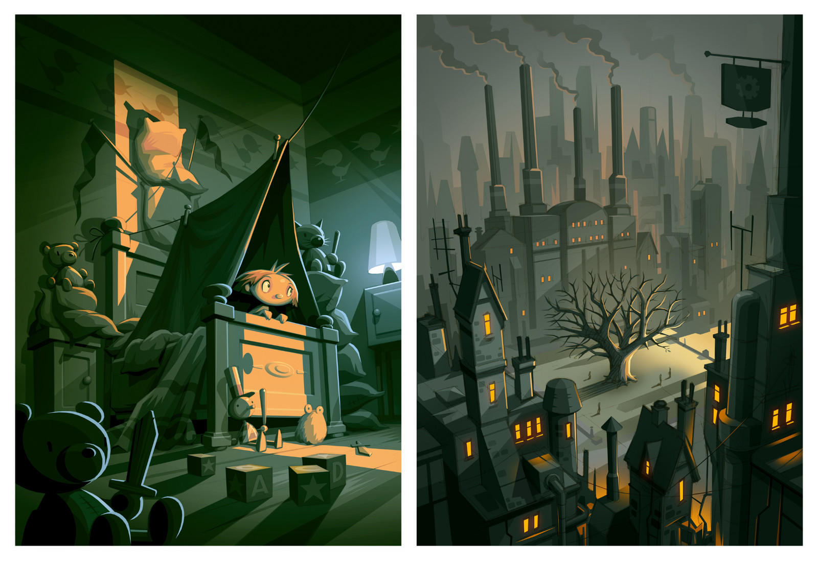 The Fall of Croak illustration concepts