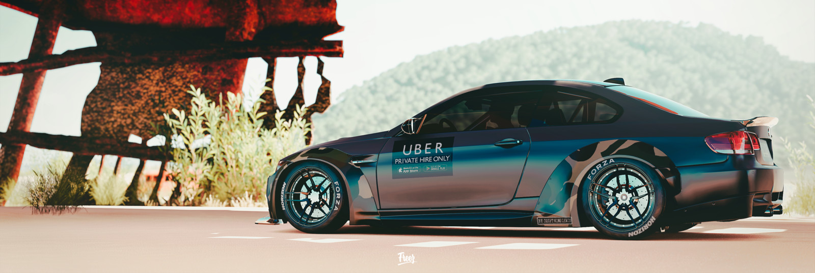 Artstation Bmw M3 E92 Liberty Walk Frz
