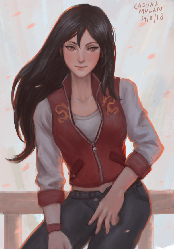 Artstation Fa Mulan Casual Wear Hoshino Art