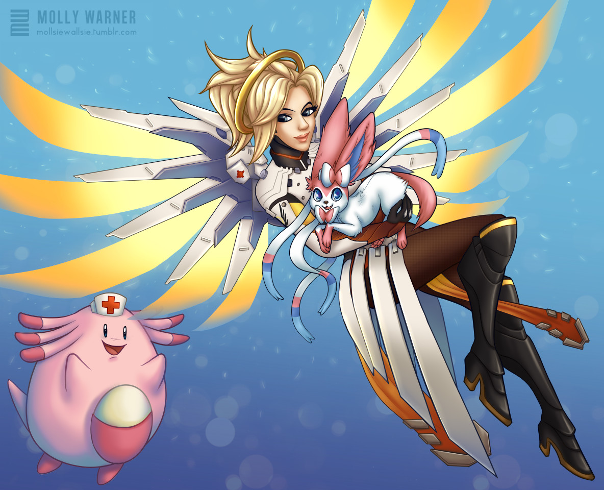 Mercy with Sylveon &amp; Chansey