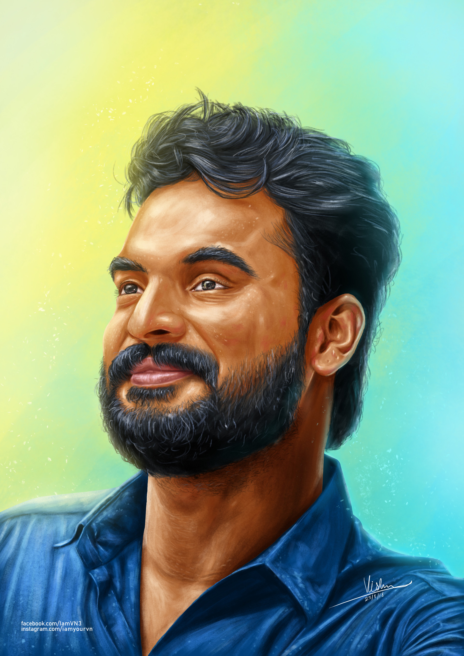 Artstation Tovino Thomas Digital Painting Vishnu Narayanan