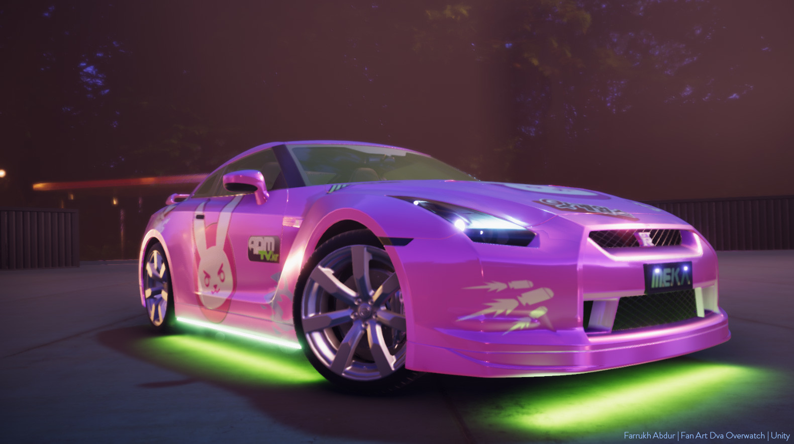 Artstation Dva Fanart Car Unity 3d Farrukh Abdur