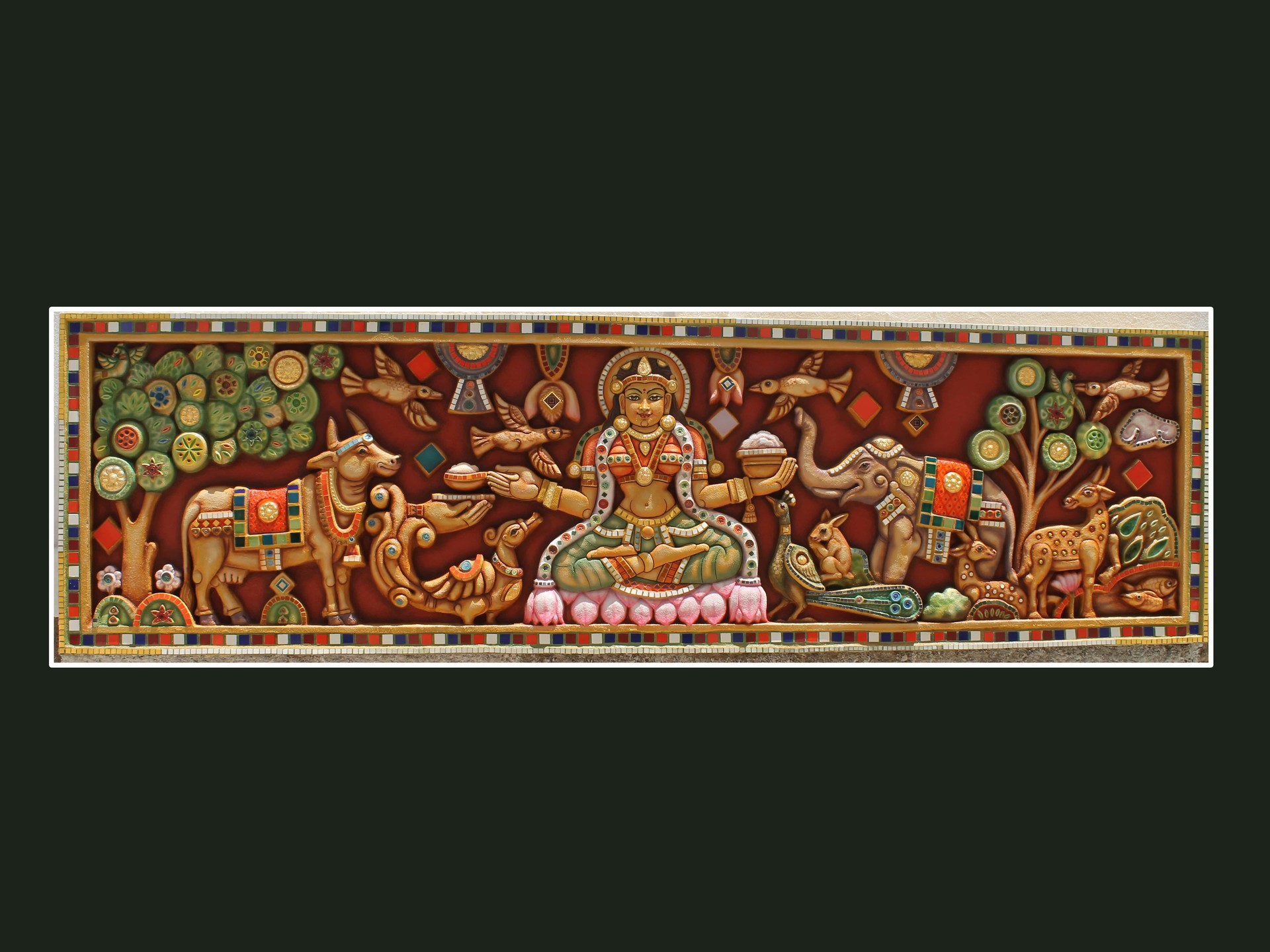 Artstation J P R Guest House Chennai Relief Wall Mural Paintings