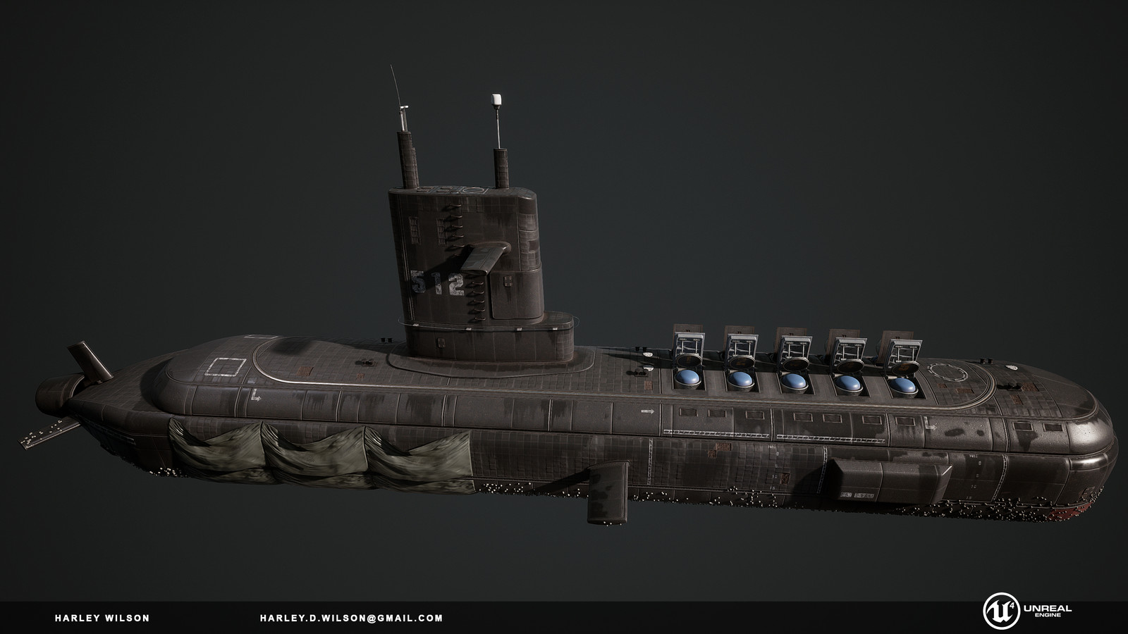Harley Wilson Ballistic Missile Submarine & Breakdown [UE4]