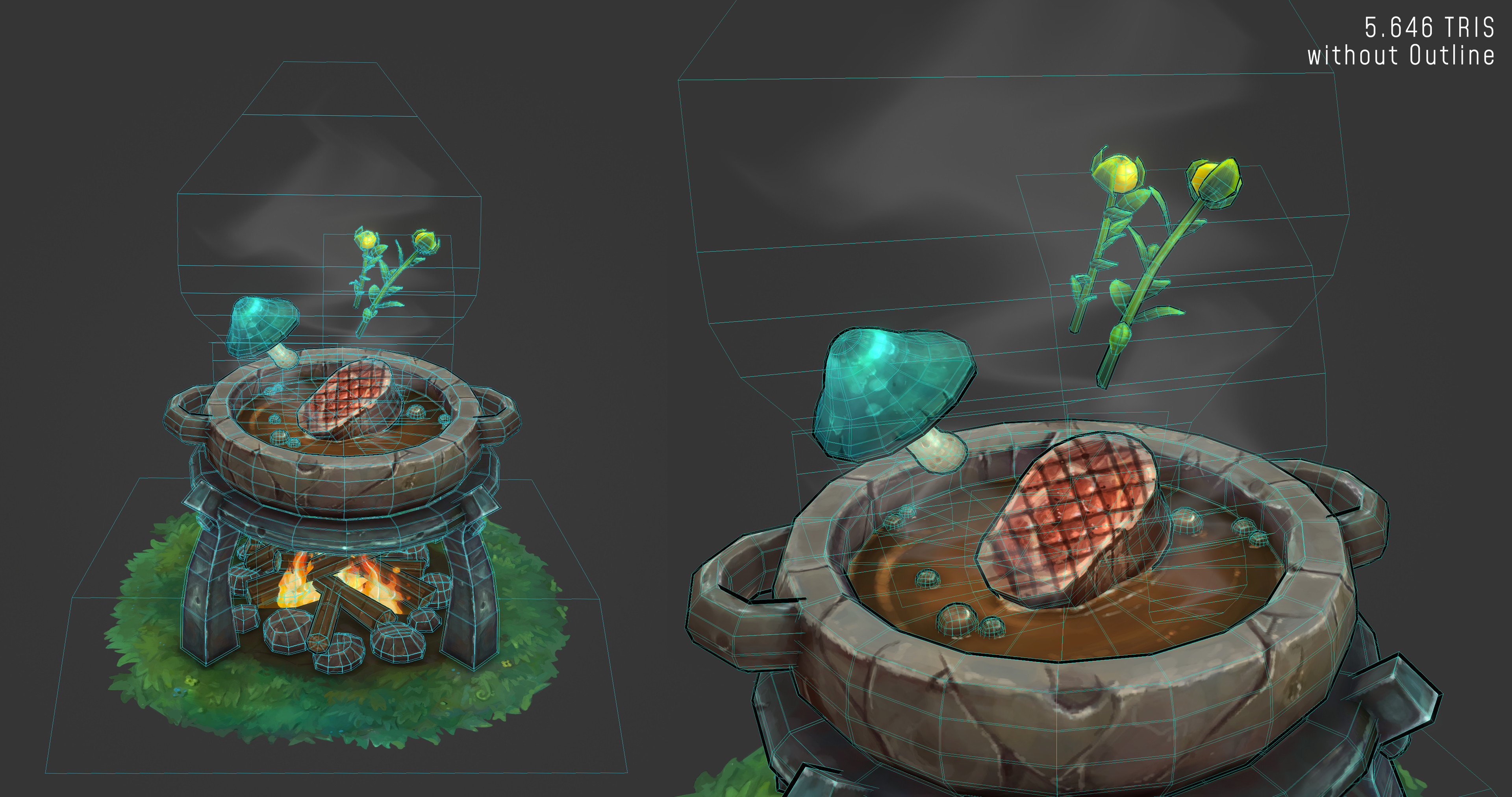 Artstation Handpainted Botw Inspired Cooking Pot Roast Jasmin