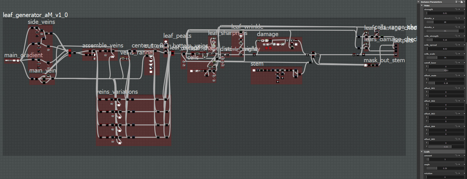 Andreas Moritz - Veins driven leaf generator