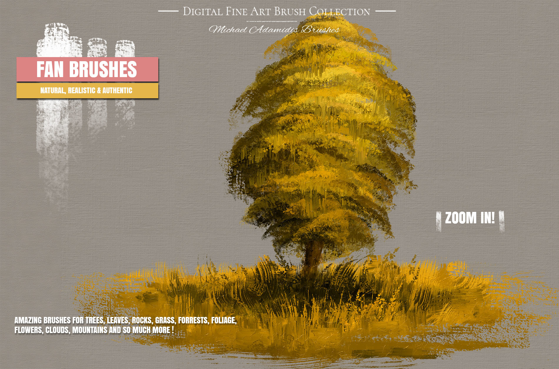 Artstation Ma Brushes Foliage Trees Grass And Leaves Photoshop Brushes Michael Adamidis Art Channel